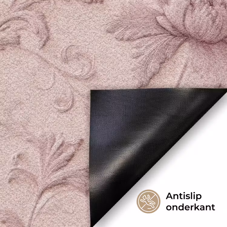 Deurmat - Reliëf - Pioenrozen - Roze — 6