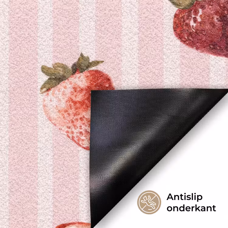 Deurmat - Strepen - Aardbei - Roze — 6