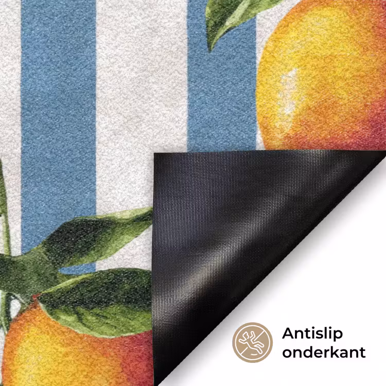 Deurmat - Strepen - Citroen - Blauw — 6