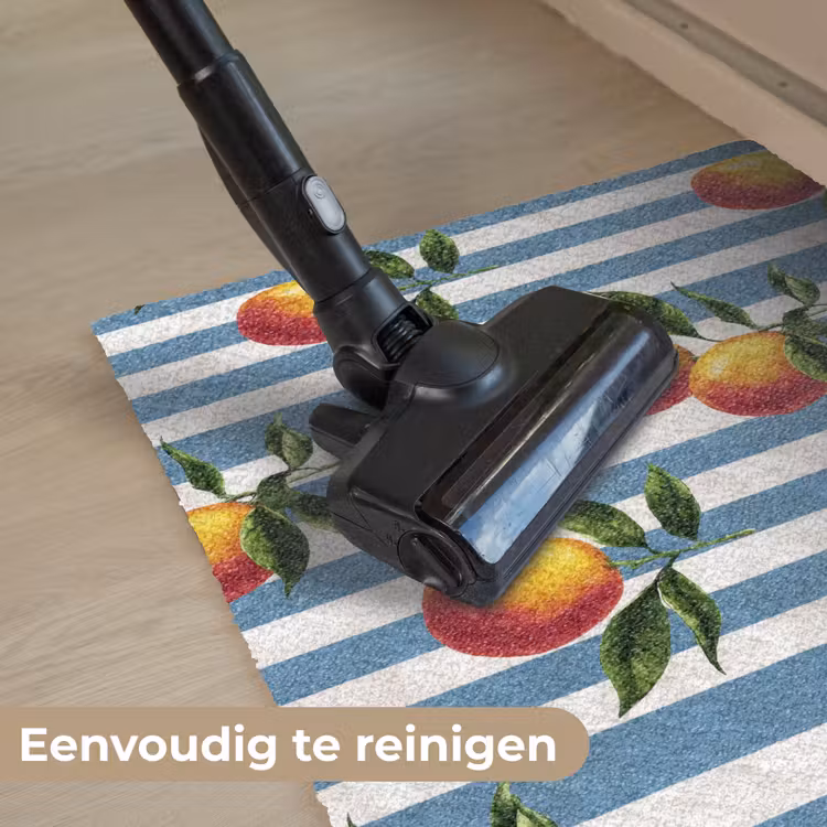 Deurmat - Strepen - Citroen - Blauw — 9