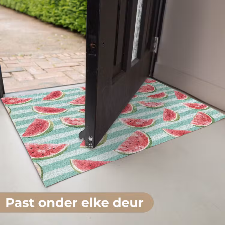 Deurmat - Watermeloen - Strepen - Groen — 7