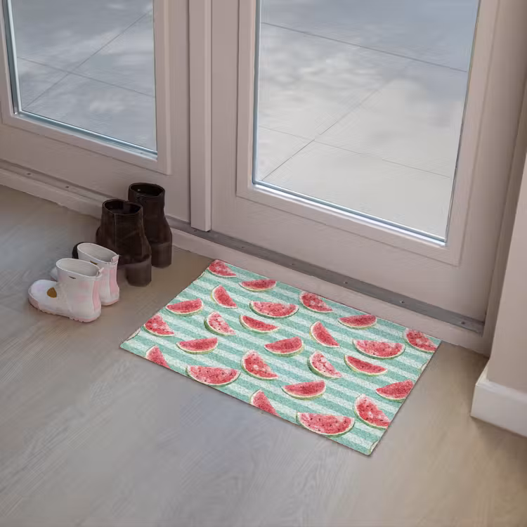 Deurmat - Watermeloen - Strepen - Groen — 8