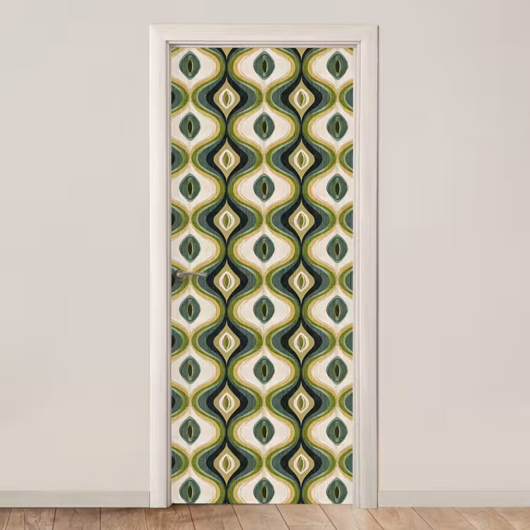 Deursticker - Abstract - Ritmisch - Groen — 1