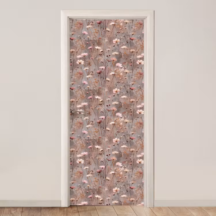 Deursticker - Bloemen - Wild - Pastel — 1