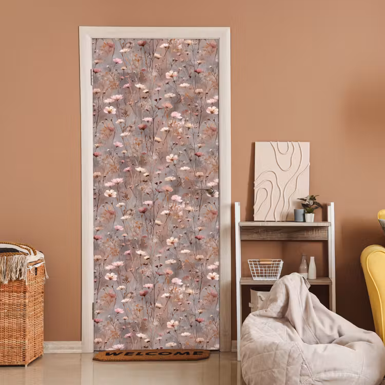 Deursticker - Bloemen - Wild - Pastel — 2