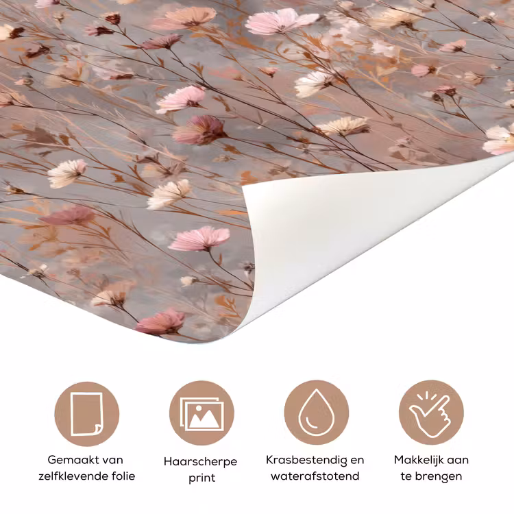 Deursticker - Bloemen - Wild - Pastel — 3