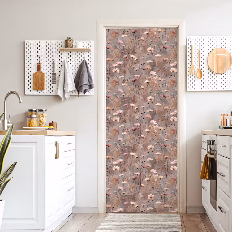 Deursticker - Bloemen - Wild - Pastel — 7