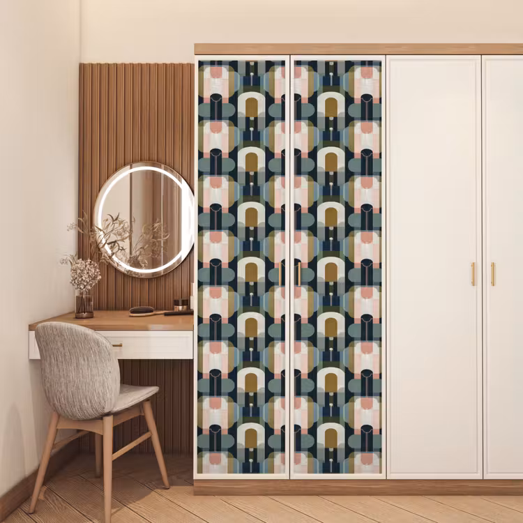 Deursticker - Geografisch - Modern - Kleurrijk — 5