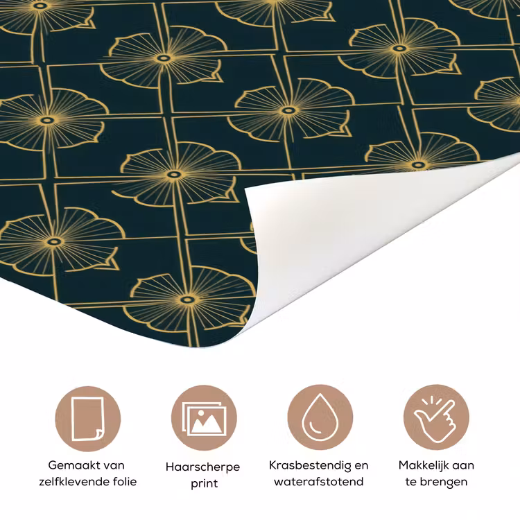 Deursticker - Geometrisch - Elegant - Groen — 3