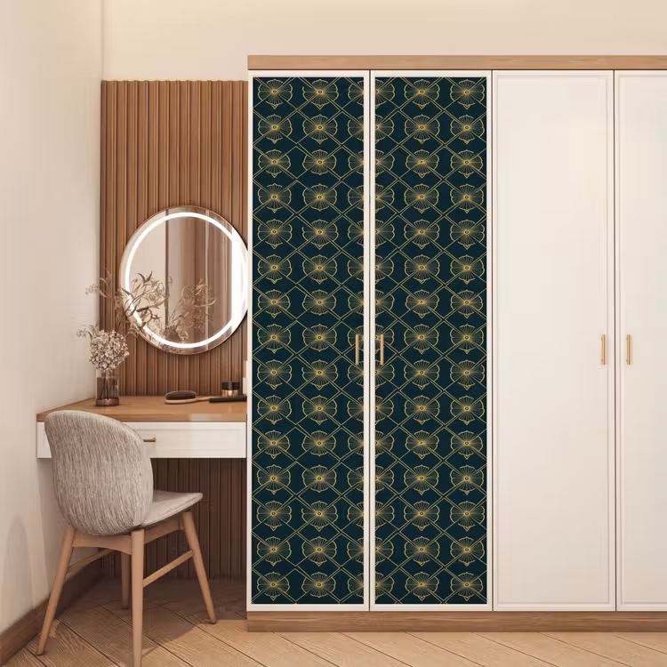 Deursticker - Geometrisch - Elegant - Groen — 5