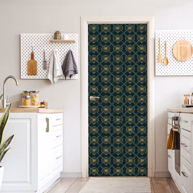 Deursticker - Geometrisch - Elegant - Groen — 7