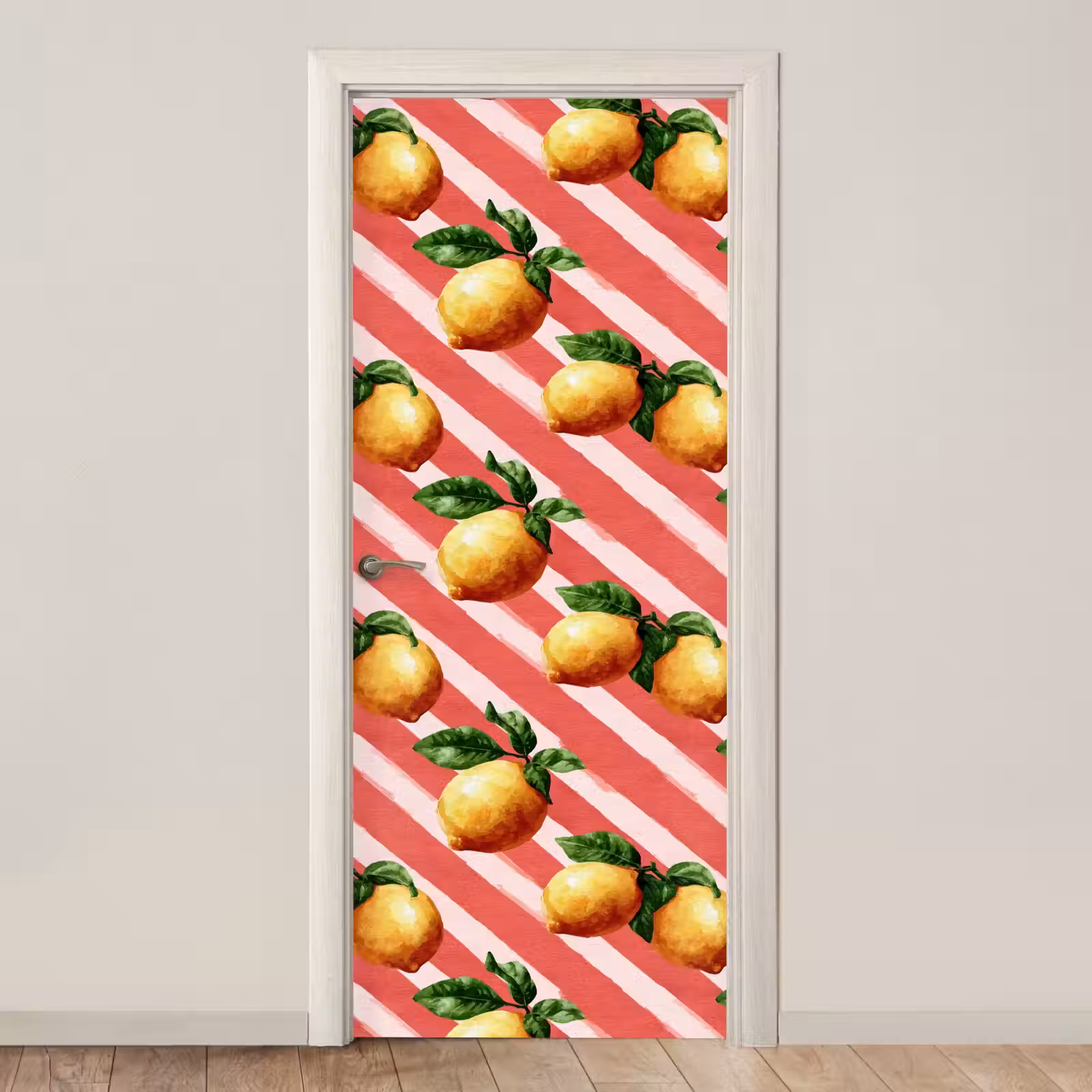 Deursticker - Citroen - Geïllustreerd - Oranje — 1