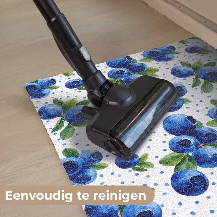 Deurmat - Bessen - Patroon - Blauw — 9