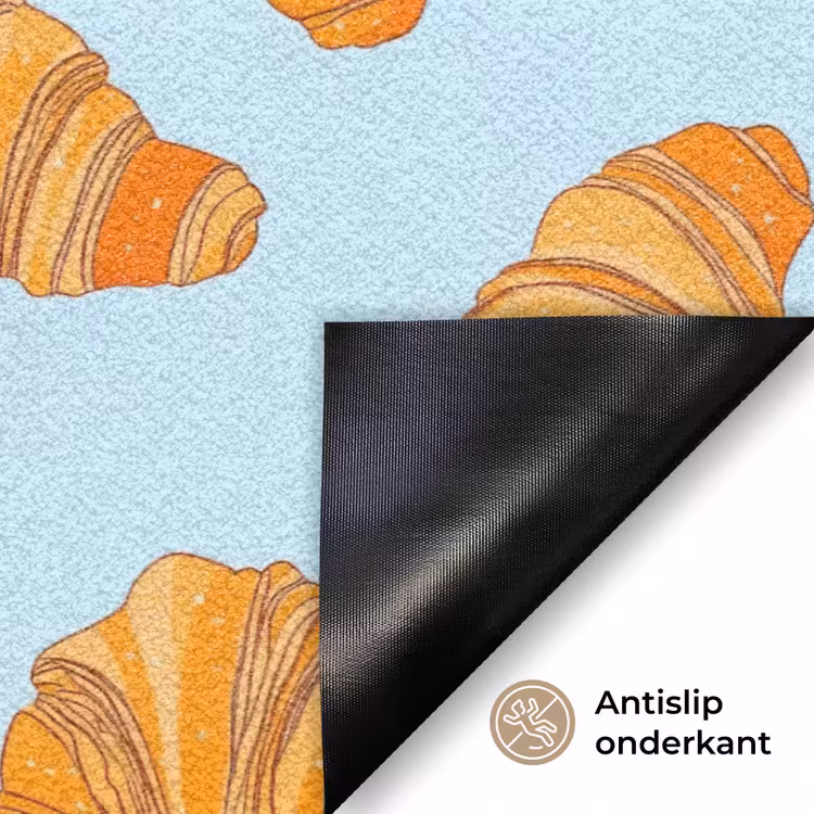 Deurmat - Croissant - Speels - Blauw — 6