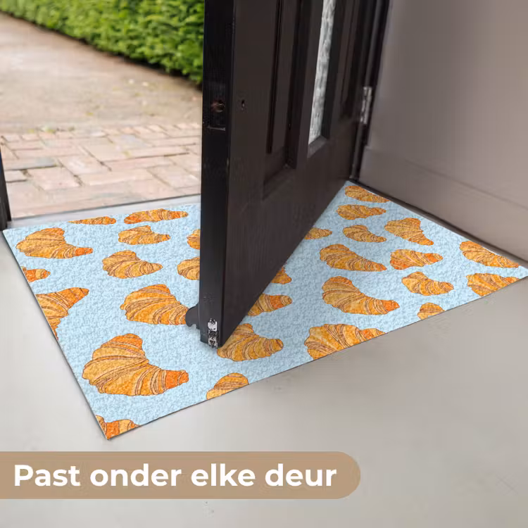 Deurmat - Croissant - Speels - Blauw — 7