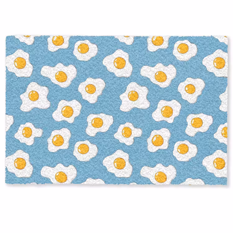 Deurmat - Eieren - Dooiers - Blauw — 1