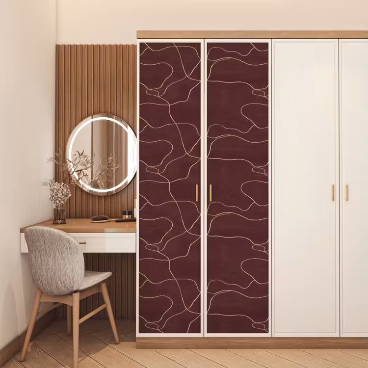 Deursticker - Abstract - Modern - Bruin — 5