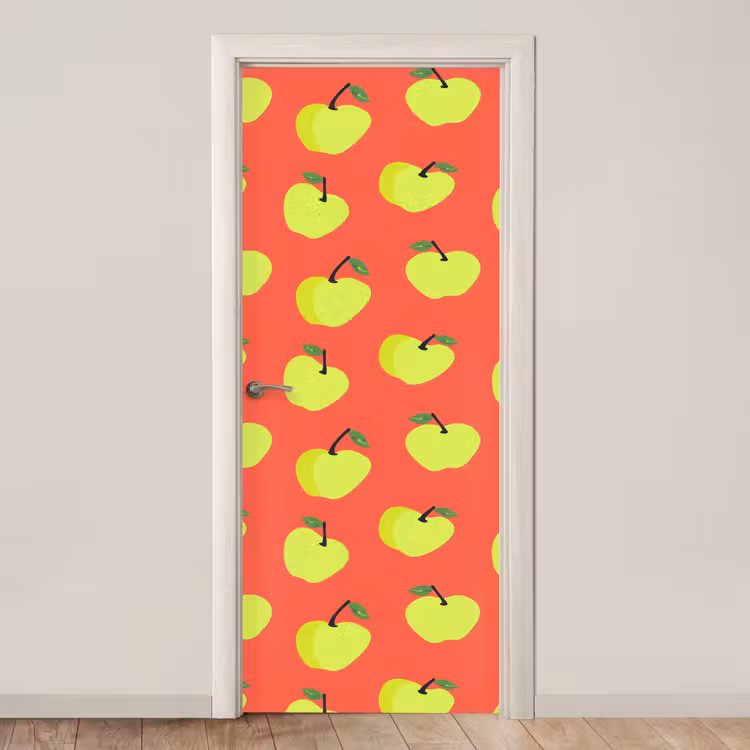 Deursticker - Appels - Modern - Groen — 1