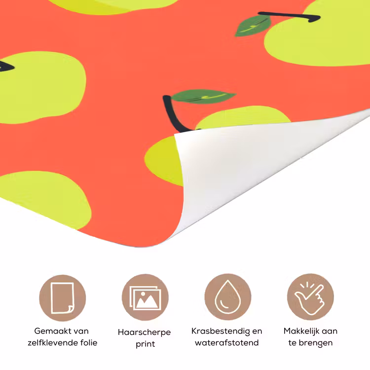 Deursticker - Appels - Modern - Groen — 3