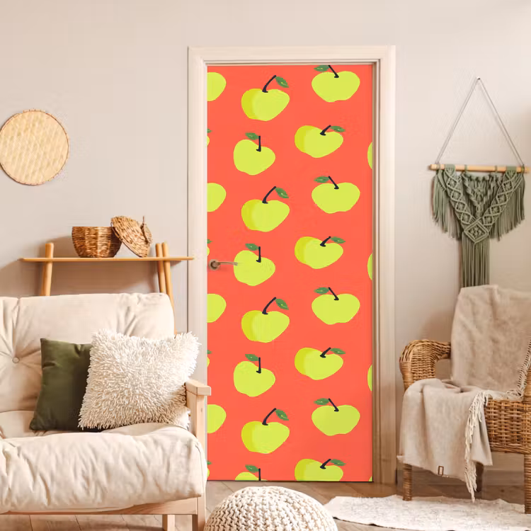 Deursticker - Appels - Modern - Groen — 4