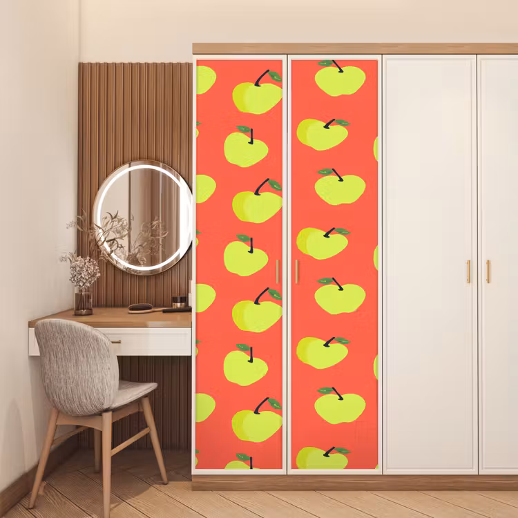 Deursticker - Appels - Modern - Groen — 5
