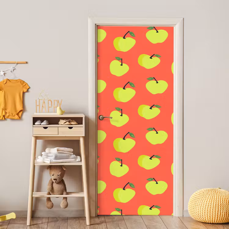 Deursticker - Appels - Modern - Groen — 6