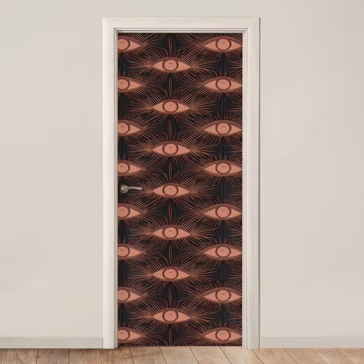 Deursticker - Boheems - Oog - Bruin — 1