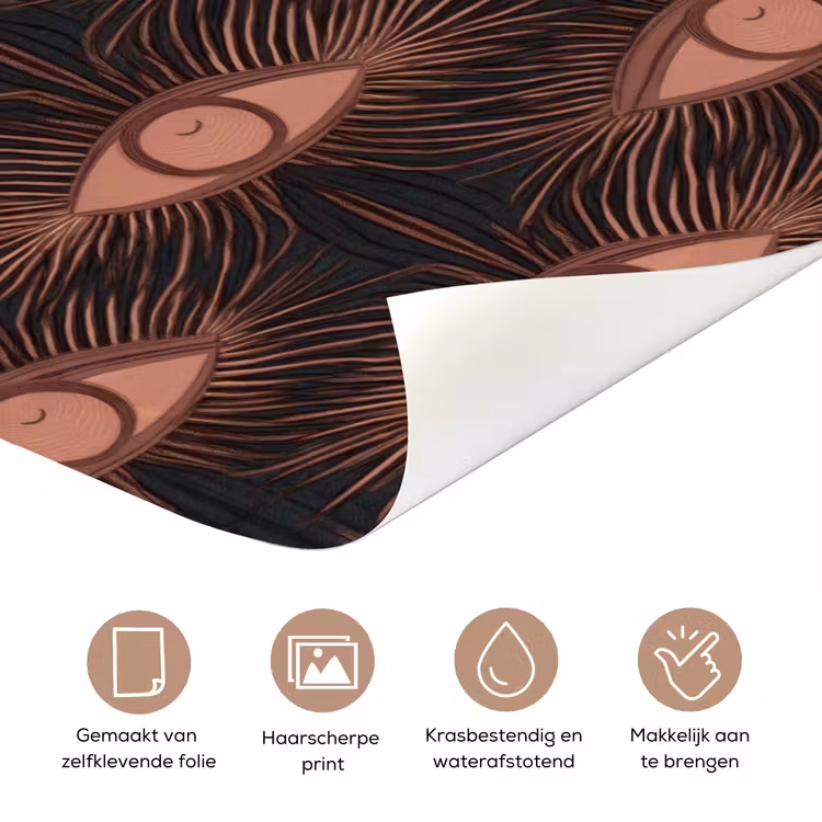Deursticker - Boheems - Oog - Bruin — 3