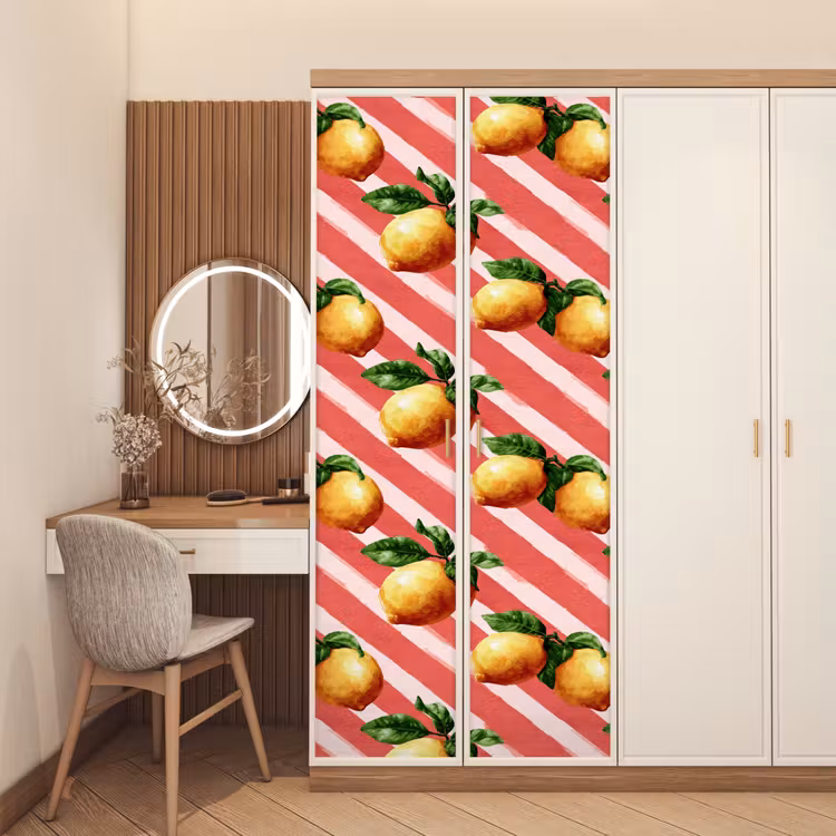 Deursticker - Citroen - Geïllustreerd - Oranje — 5