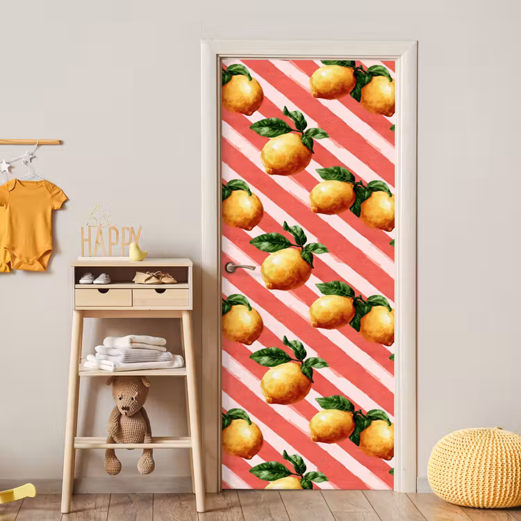 Deursticker - Citroen - Geïllustreerd - Oranje — 6