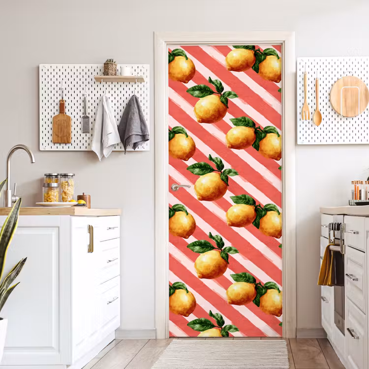Deursticker - Citroen - Geïllustreerd - Oranje — 7