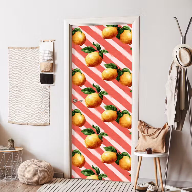 Deursticker - Citroen - Geïllustreerd - Oranje — 8