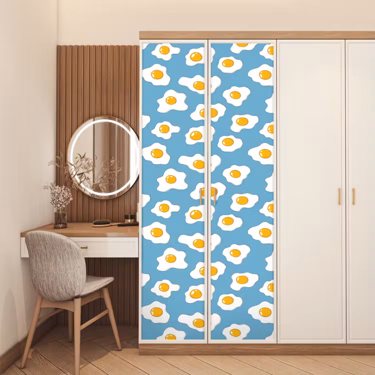 Deursticker - Eieren - Dooiers - Blauw — 5