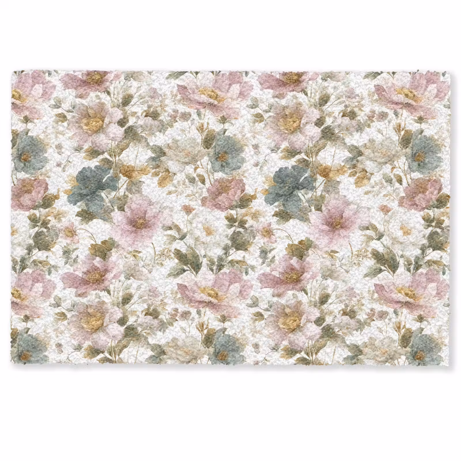 Deurmat - Bloemen - Patroon - Pastel — 1