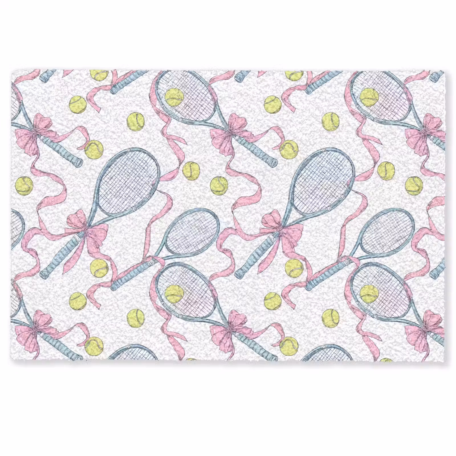 Deurmat - Tennis - Strikken - Kleurrijk — 1