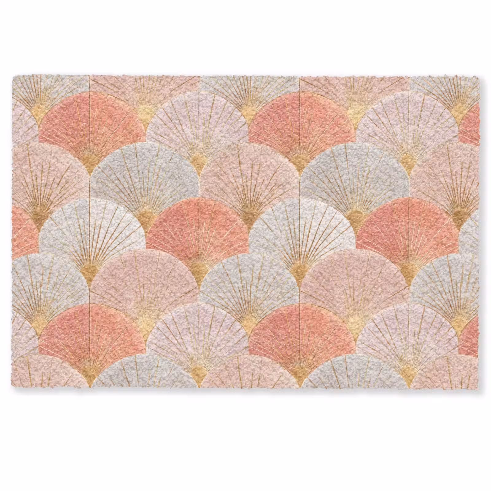 Deurmat - Waaiers - Goud - Roze — 1
