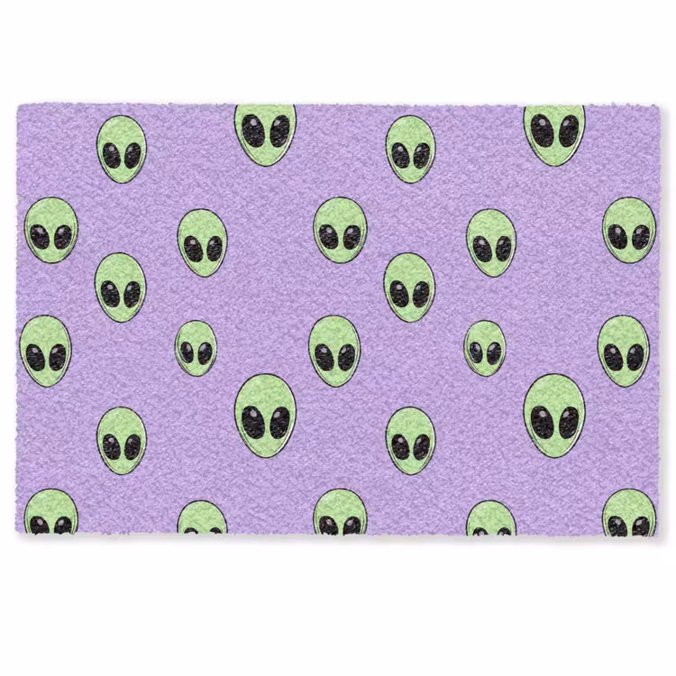 Deurmat - Alien - Retro - Lila — 1