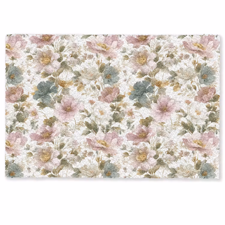 Deurmat - Bloemen - Patroon - Pastel — 1