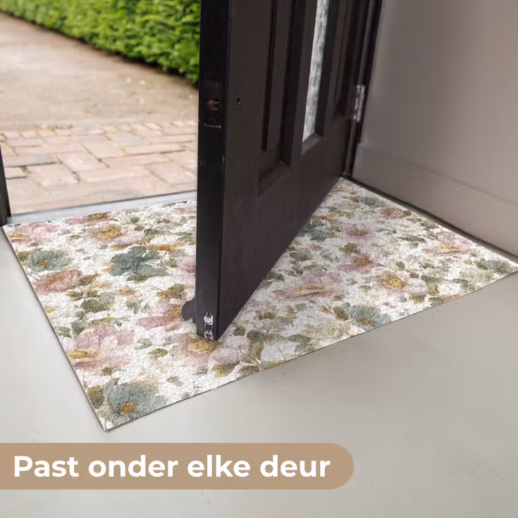 Deurmat - Bloemen - Patroon - Pastel — 7