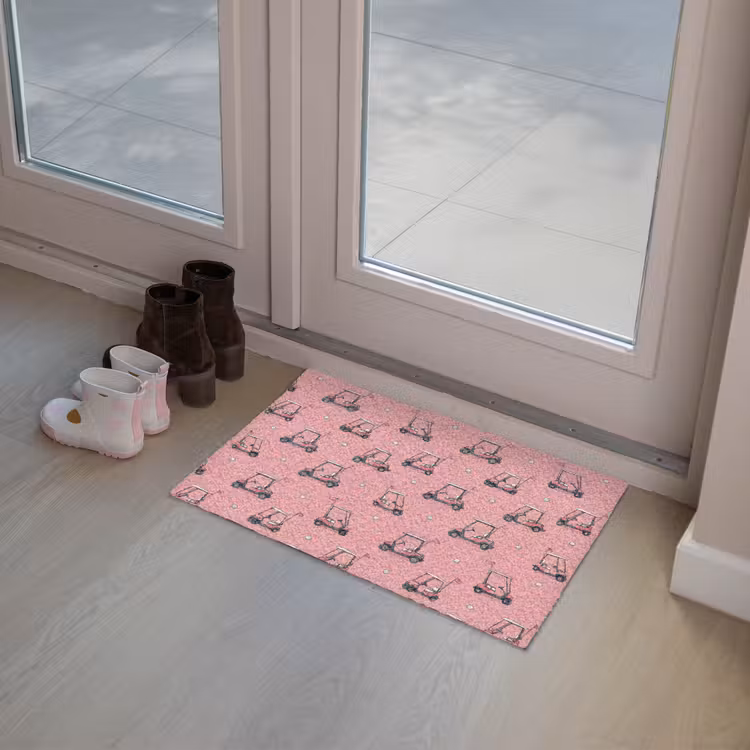 Deurmat - Golfkar - Retro - Roze — 8