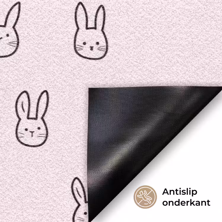 Deurmat - Konijnen - Minimalistisch - Roze — 6