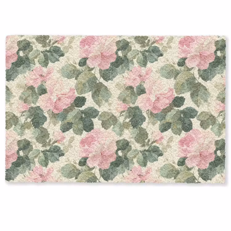 Deurmat - Rozen - Botanisch - Roze — 1