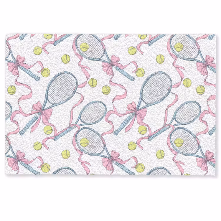 Deurmat - Tennis - Strikken - Kleurrijk — 1
