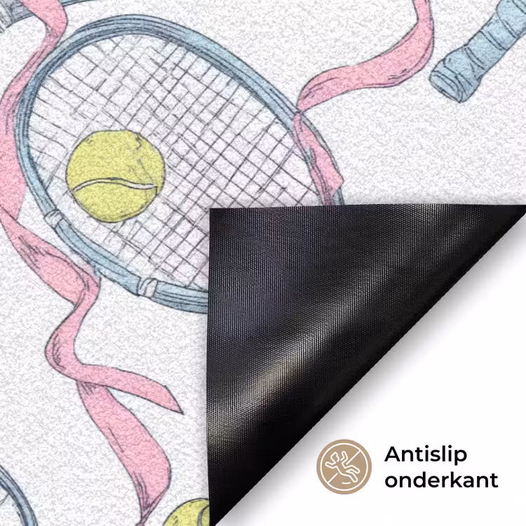 Deurmat - Tennis - Strikken - Kleurrijk — 6