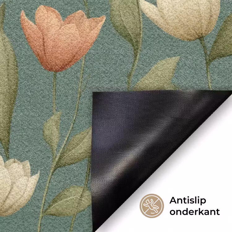 Deurmat - Tulpen - Botanisch - Groen — 6