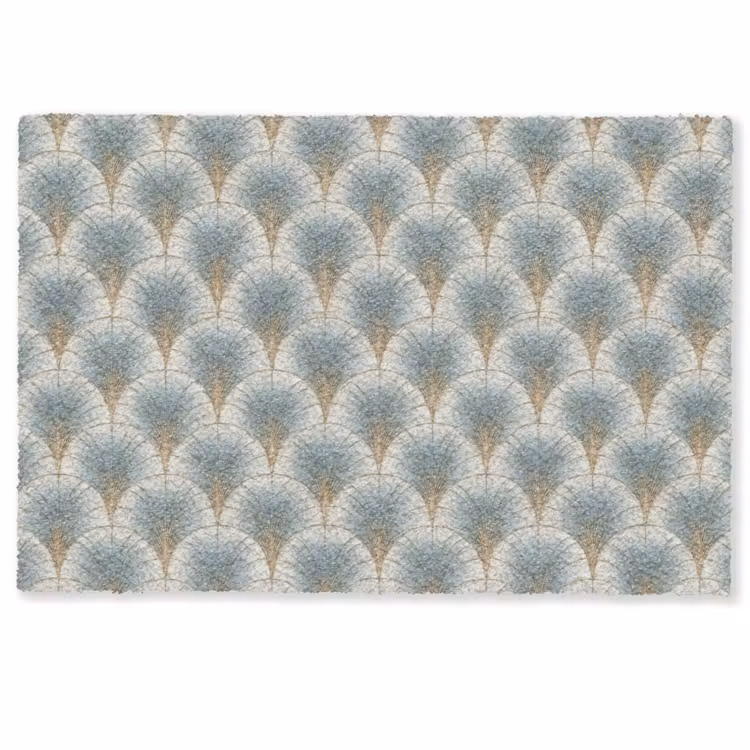 Deurmat - Waaier - Klassiek - Blauw — 1