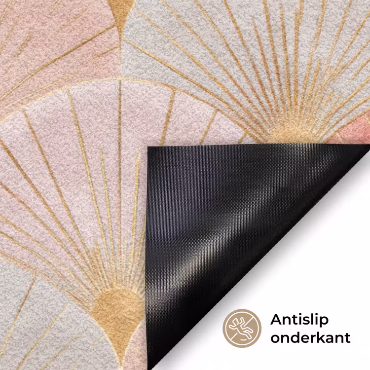 Deurmat - Waaiers - Goud - Roze — 6