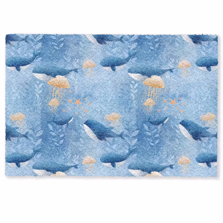 Deurmat - Walvissen - Oceaan - Blauw — 1