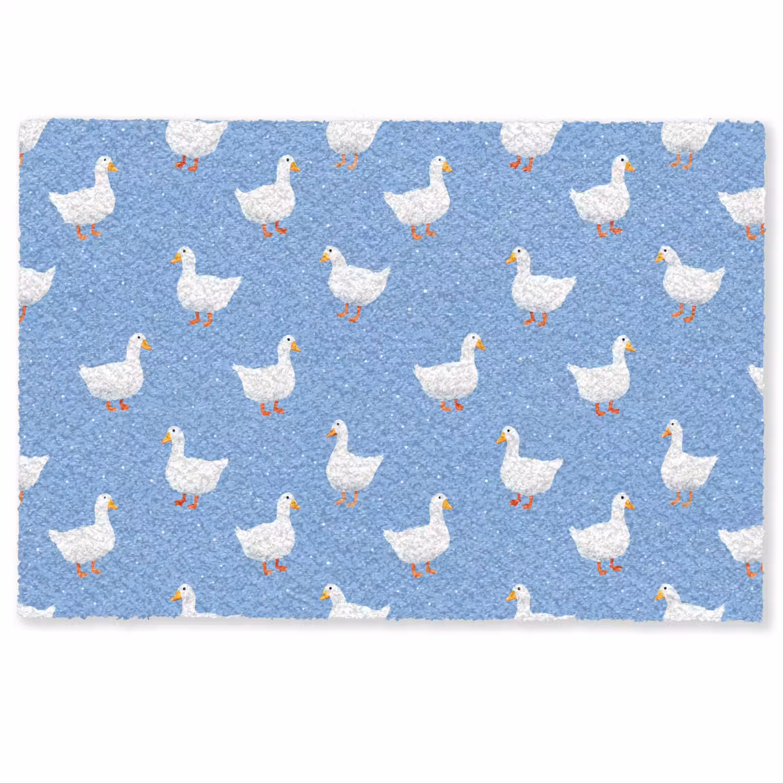 Deurmat - Ganzen - Elegant - Blauw — 1