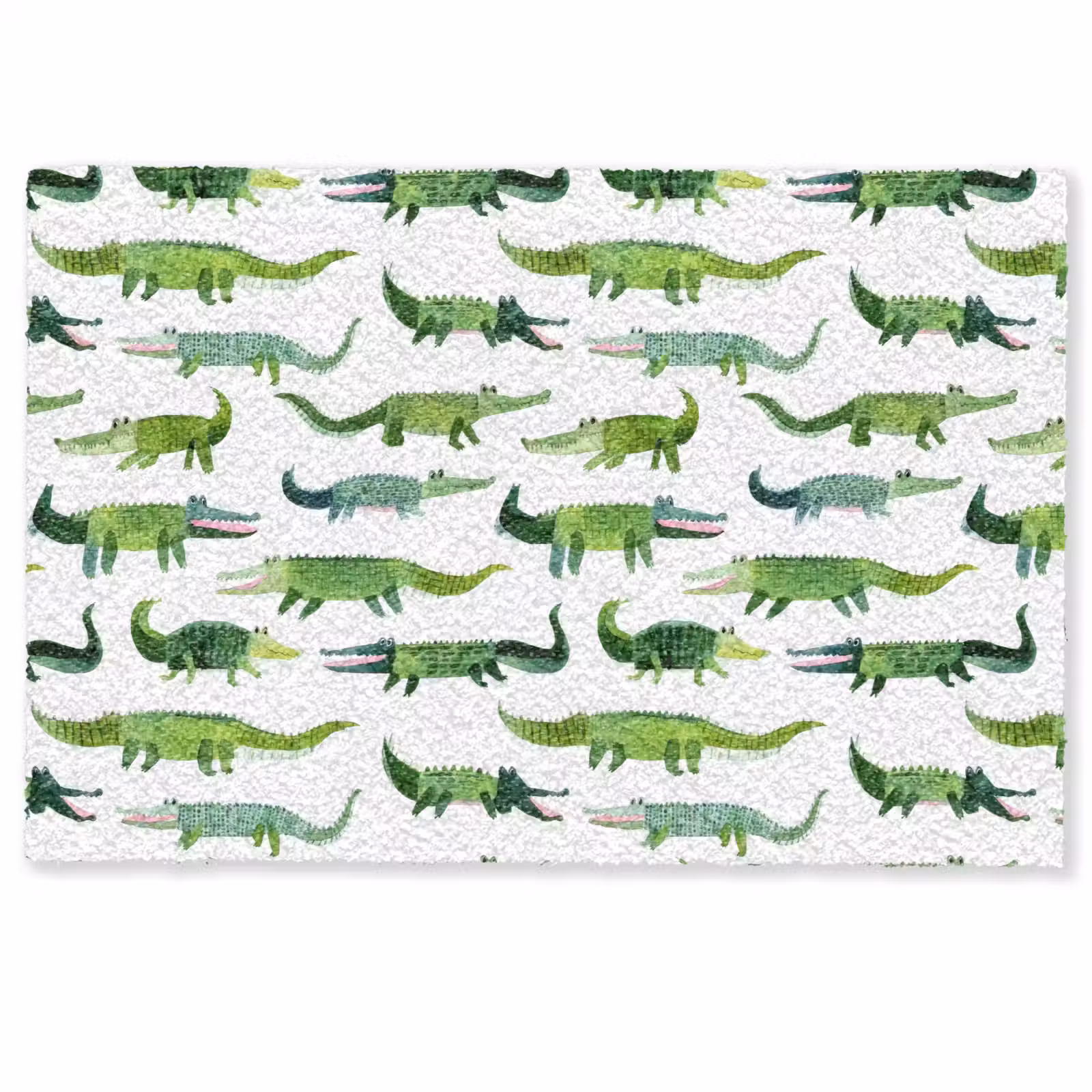 Deurmat - krokodillen - Speels - Groen — 1